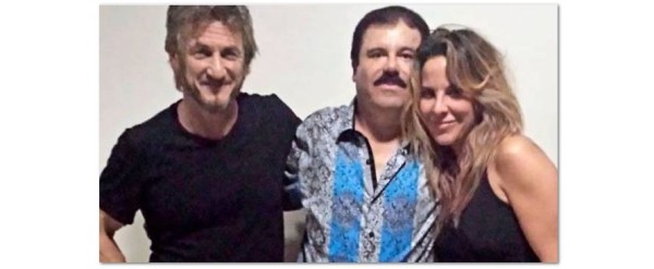 Sean Penn, Joaquín Guzmán y Kate del Castillo en su polémico encuentro.