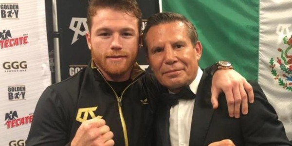 Julio César Chávez, aquí con Saúl Canelo Álvarez, dice que Edwin Rosario y Greg Haugen se extralimitaron previo a sus combates contra él.