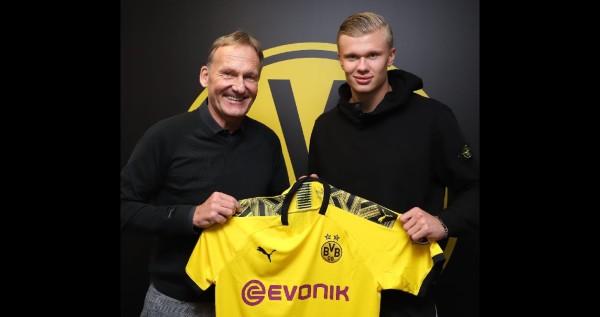 Erling Haaland llega al Borussia Dortmund. (Foto: Twitter @BVB)