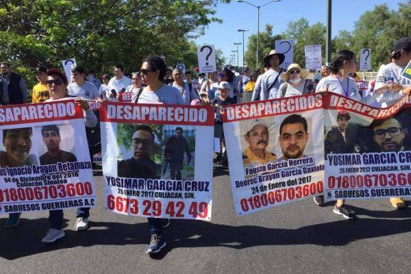 Familiares de personas desaparecidas saldrán a marchar este viernes en Culiacán desde La Lomita.