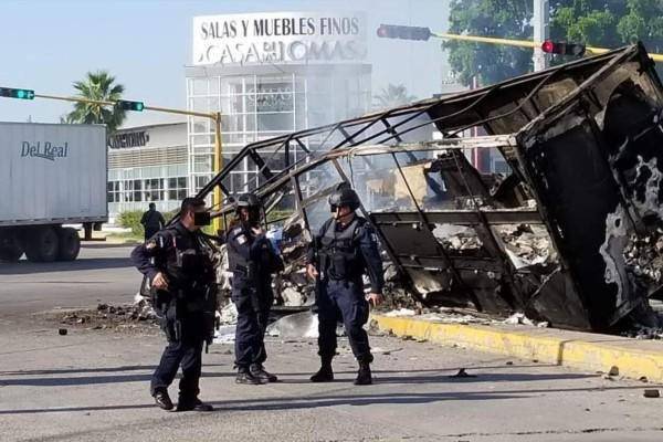 Violencia en Culiacán tras la detención de Ovidio Guzmán en enero de 2023.