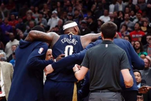 DeMarcus Cousins fuera el resto de la temporada por rotura del tendón de Aquiles