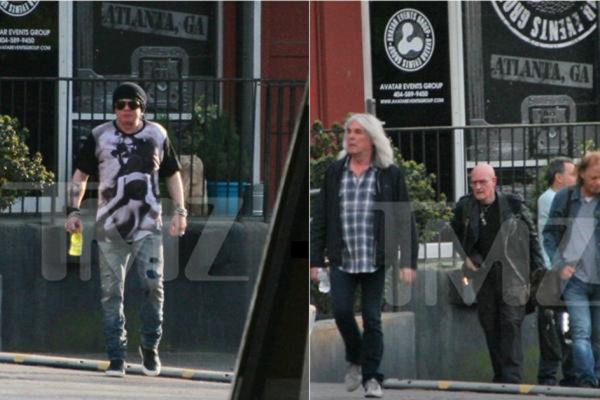 Publican fotos del encuentro entre Axl Rose y AC/DC