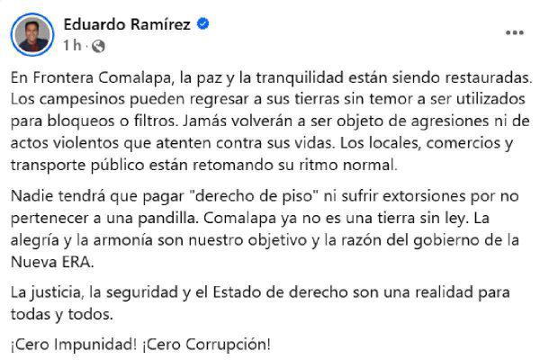 $!Detienen a Alcalde de Frontera Comalapa, Chiapas, por presunta corrupción