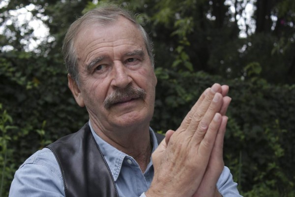 Dice Vicente Fox que difícilmente tiene para comer, que vive al día