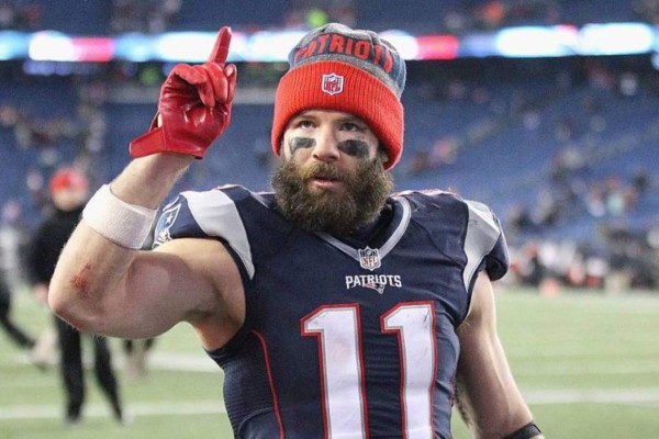 Retiran cargos menores de vandalismo contra receptor abierto Julian Edelman