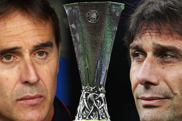 Julen Lopetegui y Antonio Conte buscarán el título con sus respectivos equipos. Foto: Cortesía UEFA