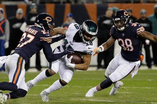 Águilas de Filadelfia supera por 16-15 a Osos de Chicago. (Foto: @NFL)