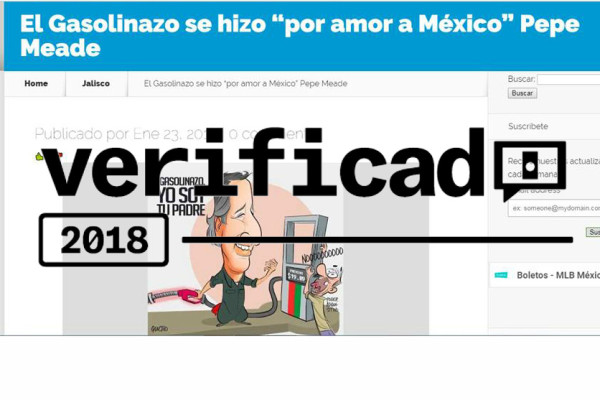 VERIFICADO 2018: 'El gasolinazo se hizo por amor a México' es una frase que  Meade nunca dijo