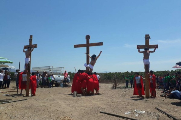 Se lesiona un soldado romano durante Viacrucis en Escuinapa