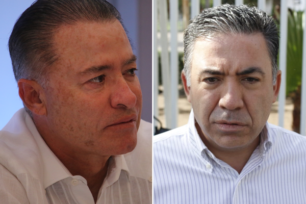 Quirino Ordaz Coppel, Gobernador del Estado; y Enrique Inzunza Cázarez, presidente del Supremo Tribunal de Justicia del Estado.