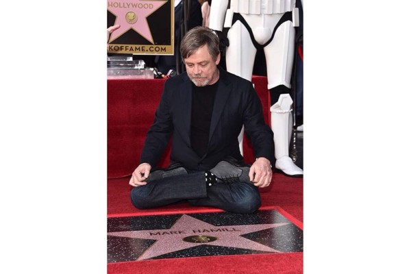 Mark Hamill recibió su estrella en Hollywood