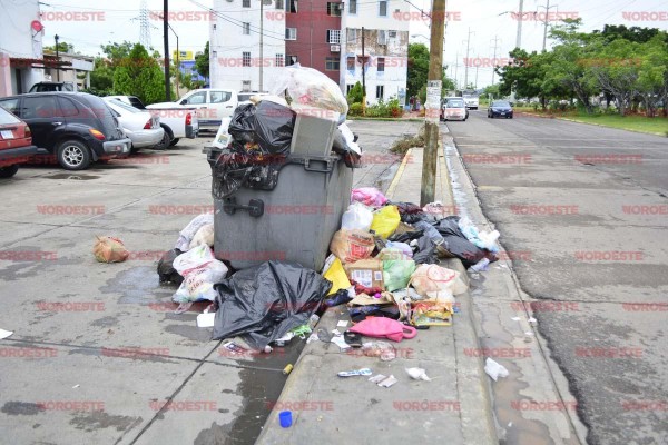 Hace crisis en colonias la recolección de basura en Mazatlán