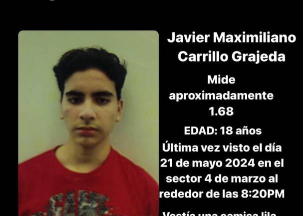 Buscan a Javier Maximiliano, de 18 años, en Culiacán
