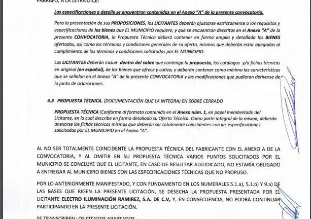 El Ayuntamiento de Navolato declaró desierta la licitación de la adquisición de 4 mil 340 luminarias.