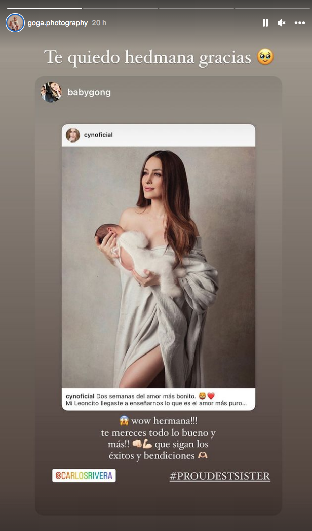 $!Comparte Cynthia Rodríguez la primera foto de su hijo León