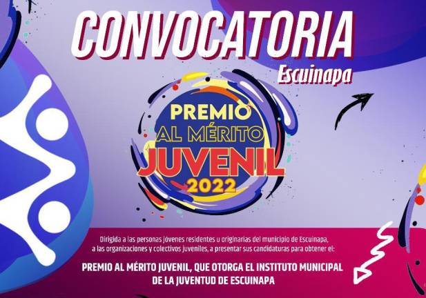 IMJU Escuinapa convoca a presentar propuestas para el Premio al Mérito Juvenil 2022