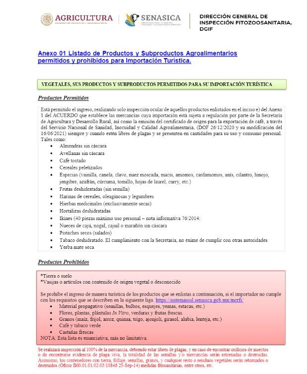 Invita Agricultura A Vacacionistas A Conocer Qué Alimentos Pueden Ingresar A México 3731