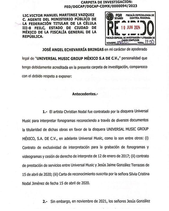 $!Demanda la disquera Universal a Christian Nodal y a sus padres por falsificación de firmas