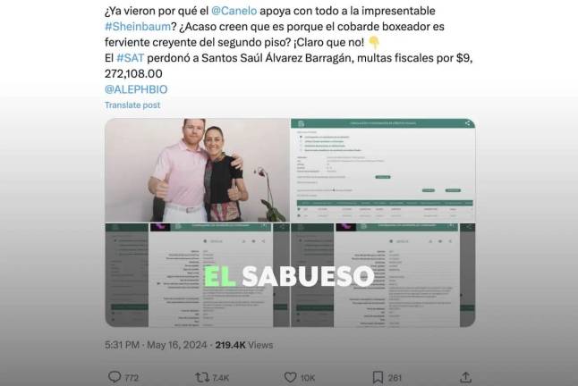 El SAT sí condonó dos multas a Canelo Álvarez, pero esto es un trámite común y legal