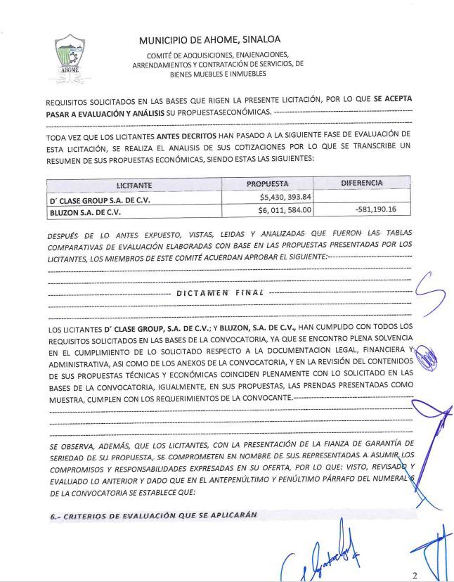 $!Entrega Ayuntamiento de Ahome contrato para adquisición de uniformes de personal sindicalizado