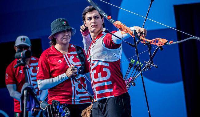 Queda corto México en su defensa del tercer lugar olímpico de tiro con arco mixto