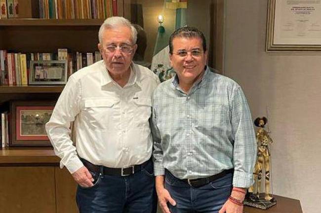 El Gobernador Rubén Rocha Moya se reunió con Édgar Augusto González Zataráin en el Palacio de Gobierno.