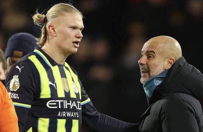 Pep Guardiola descarta que el mal momento del Manchester City sea por culpa del rendimiento de Erling Haaland.