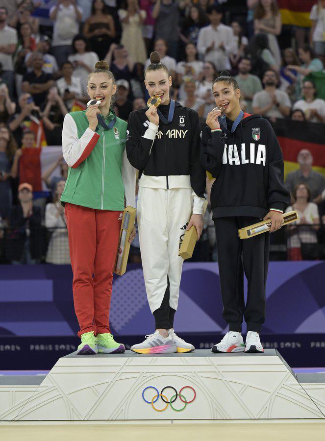 $!Darja Varfolomeev, de Alemania, gana el oro en gimnasia artística de París 2024