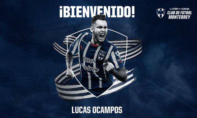 Rayados anuncia a Lucas Ocampos como uno de los fichajes más importantes de la Liga MX