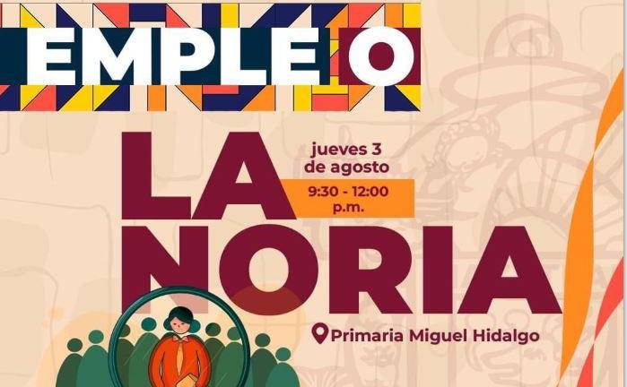 Este jueves 3 de agosto se realizará la Jornada del Empleo en La Noria.