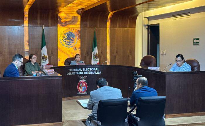 Sesión del Tribunal Elecotral del Estado de Sinaloa donde hizo modificación a la distribución de diputaciones plurinominales.