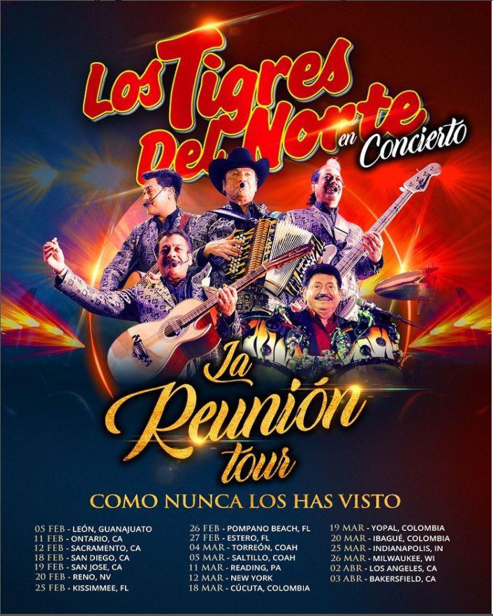 Los Tigres del Norte dan a conocer más fechas de presentaciones en ‘La