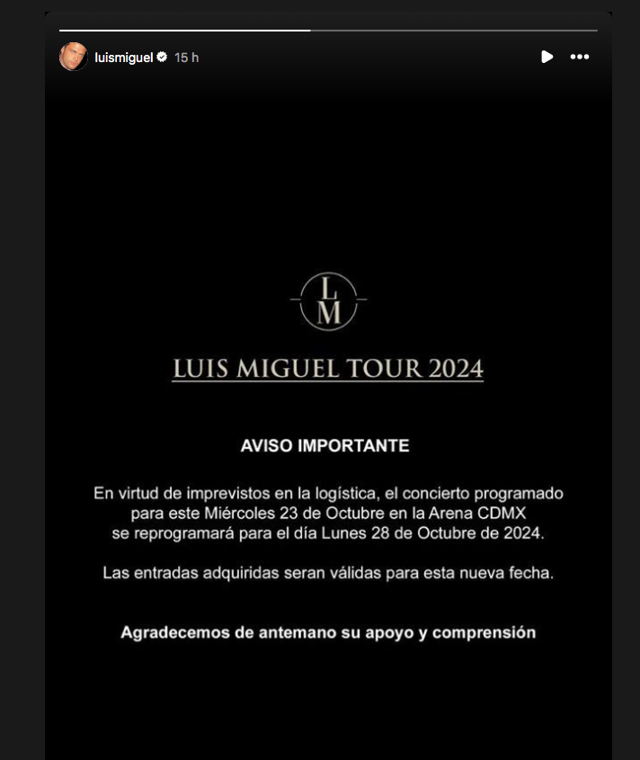 $!Cancela Luis Miguel concierto en la Arena CDMX