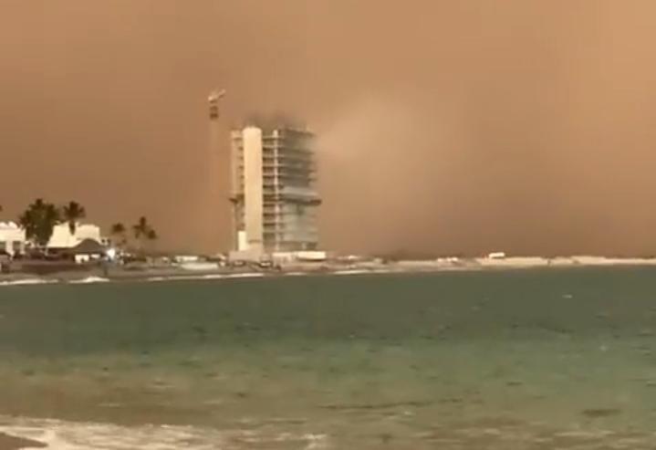 $!Tormenta de arena afecta a Guaymas y Empalme, Sonora