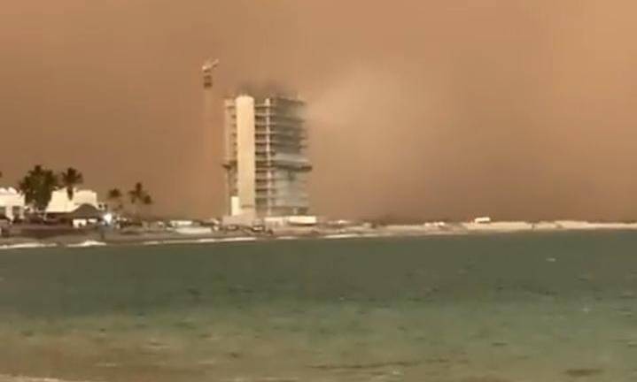 Tormenta de arena afecta a Guaymas y Empalme, Sonora