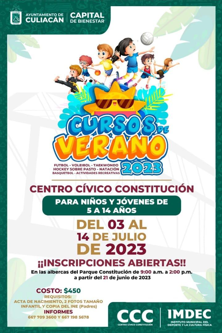 $!Este miércoles inician inscripciones de los Cursos de Verano Imdec 2023