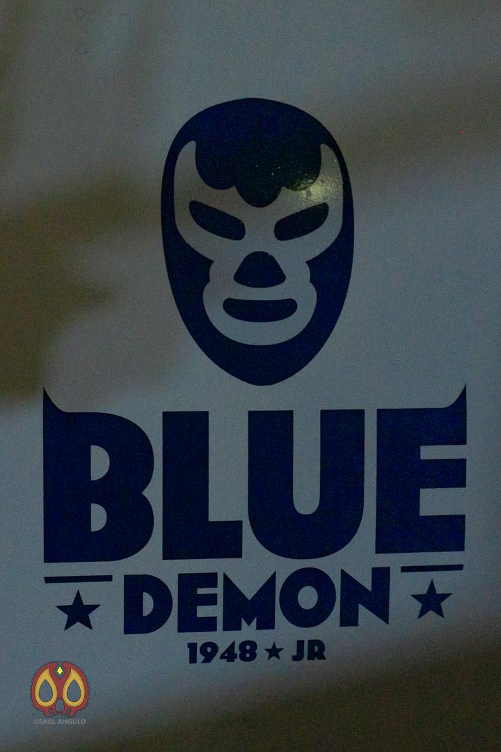 $!Recibe el luchador Blue Demon homenaje por Aerolínea Mexicana