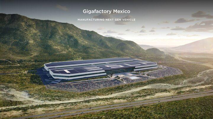 Proyecto de la construcción de la planta de producción de Tesla que se instalaría en México.