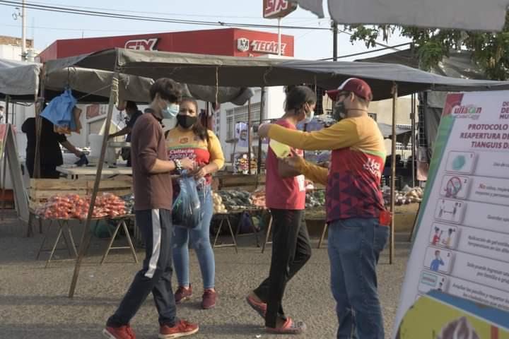 $!Condiciona Ayuntamiento de Culiacán apertura del tianguis Los Huizaches con certificados de confianza