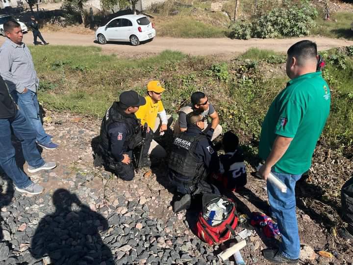 $!Se registra trenazo en Culiacán a la altura de Villas del Río