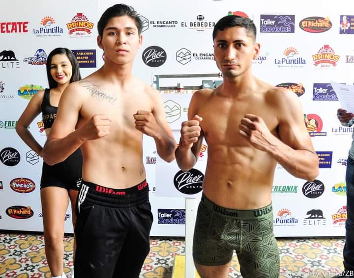 $!Pugilistas de función ‘Pasos de Campeón’ cumplen con la báscula