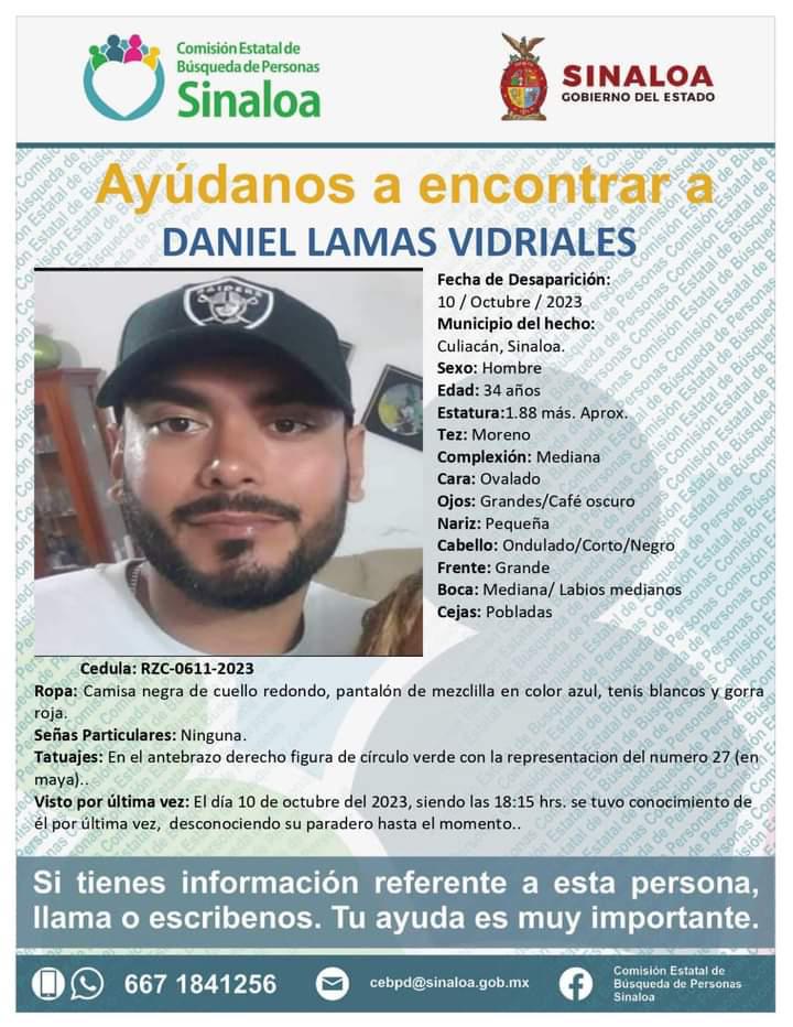 $!Mantienen búsqueda de Daniel, desaparecido en octubre en Culiacán