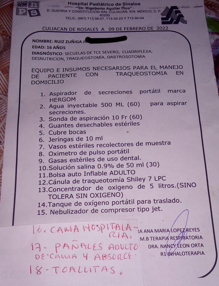 $!Padre teme que den de alta a su hijo anticipadamente luego de manifestarse por la falta de medicamentos; Hospital Pediátrico dice que ha tenido mejorías