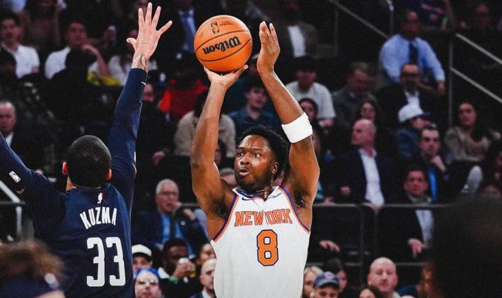 OG Anunoby aportó 16 puntos para los Knicks.