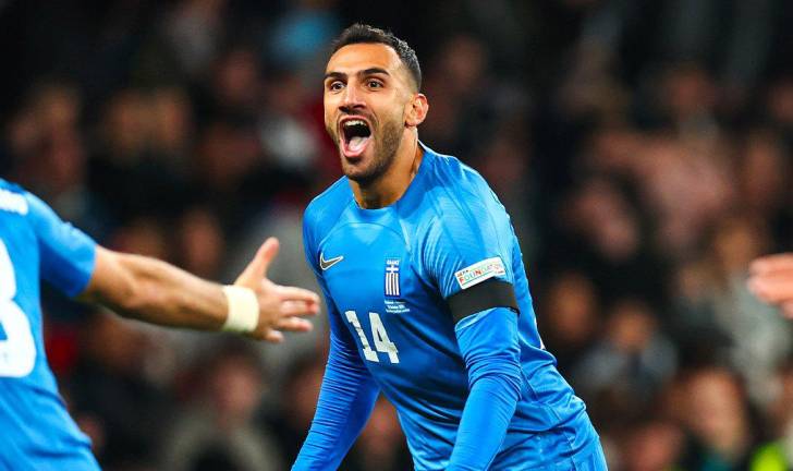 Grecia se impone 2-1 a Inglaterra.