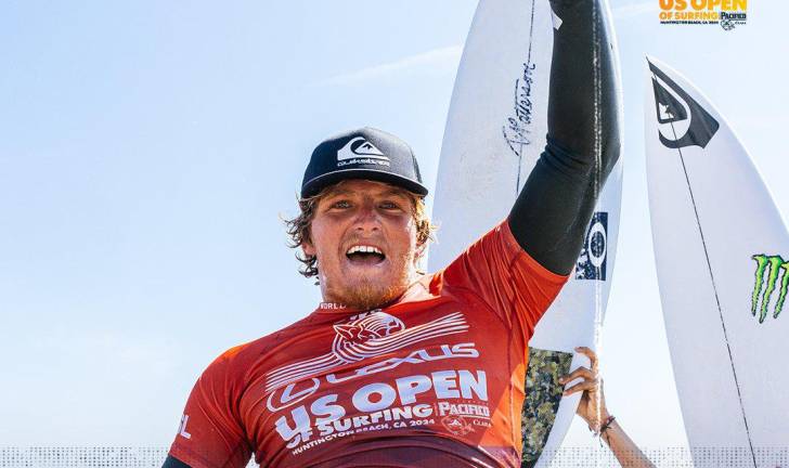 Alan Cleland se convierte en el primer mexicano en ganar el US Open de surf