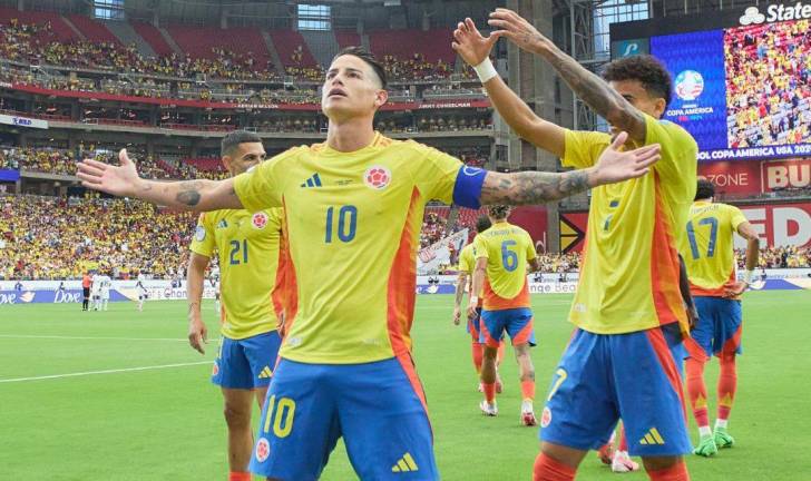 La selección de Colombia sigue imparable .