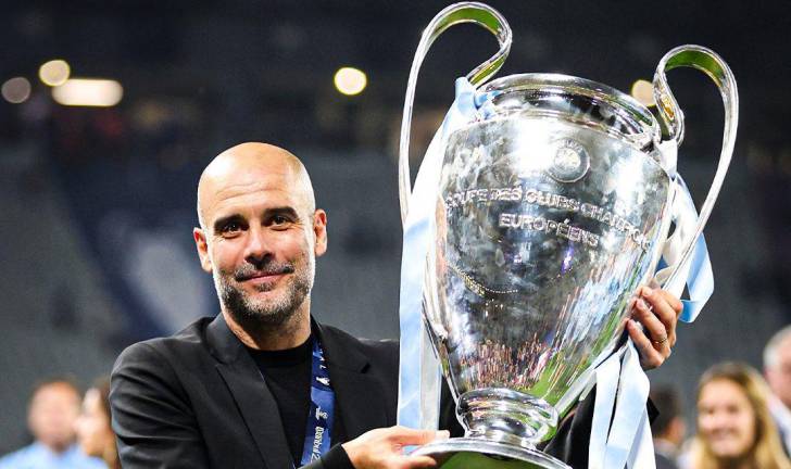 Pep Guardiola es el entrenador más exitoso en la historia del Manchester City.