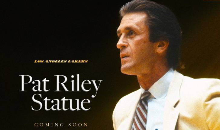 Pat Riley tendrá su estatua en Star Plaza, gracias a la iniciativa de los Lakers.